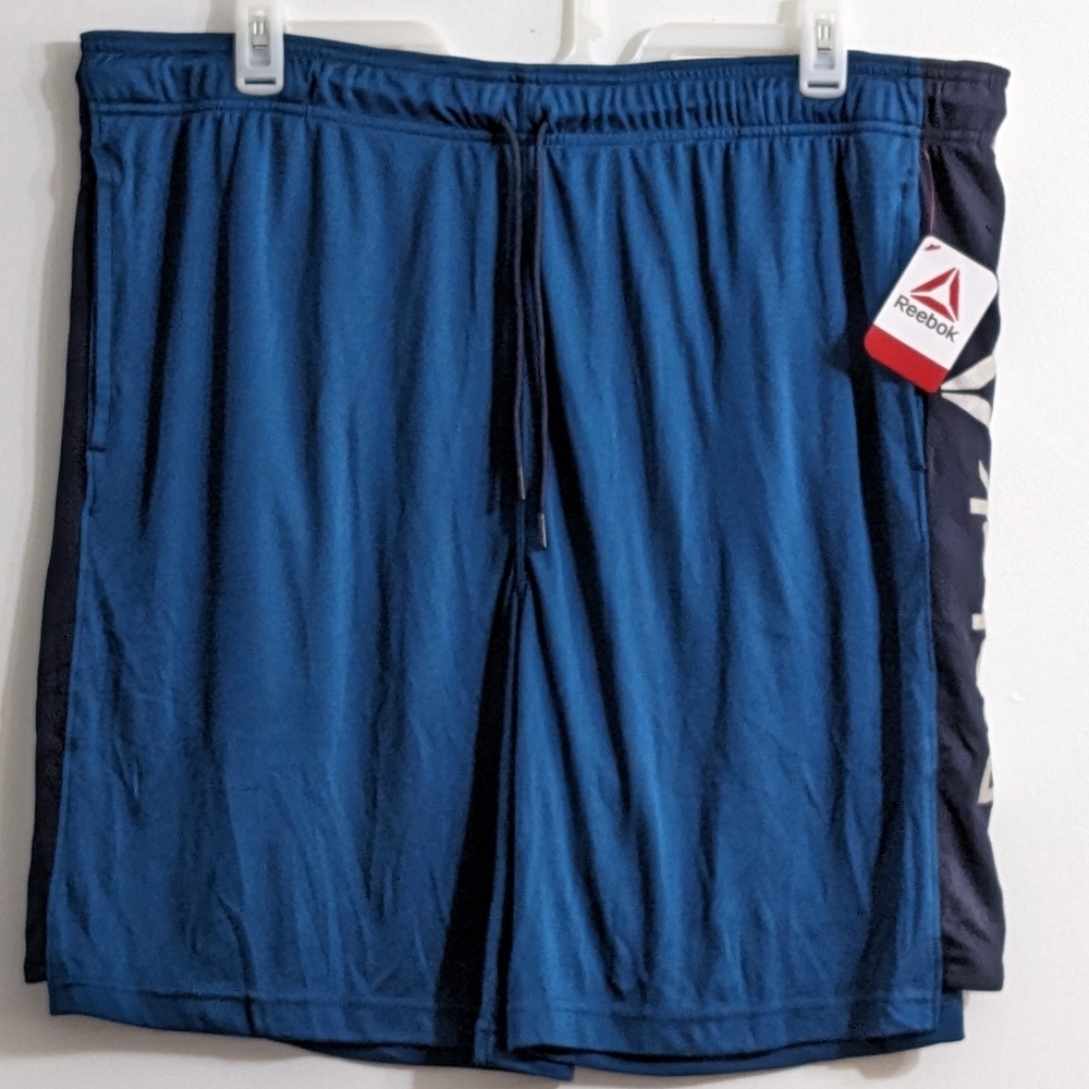 Reebok Men's Sailor Blue Active Knit Training Shorts, Size 3XL, New With Tag